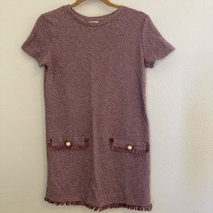 Small Zara dress with frayed hem